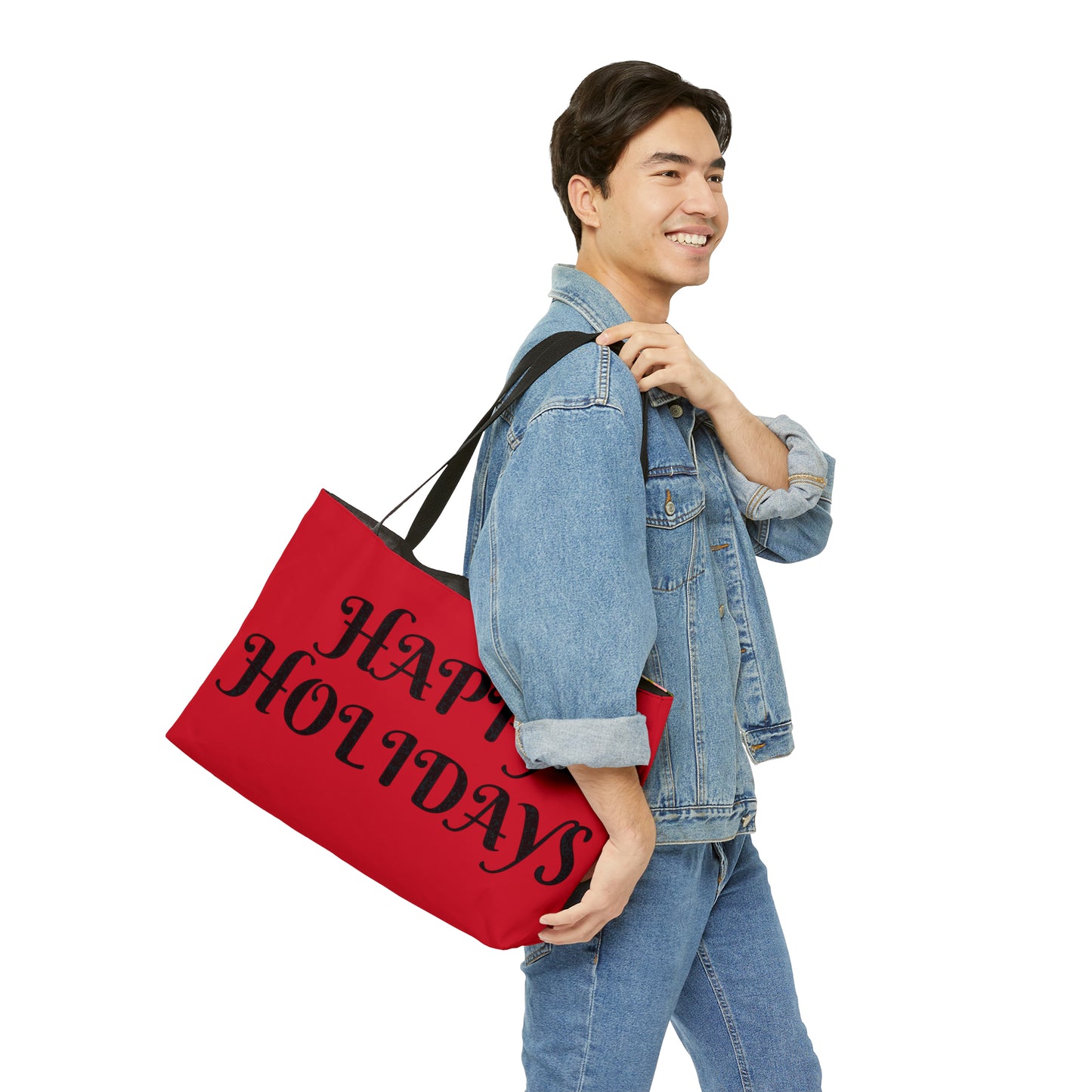 Happy Holidays Oversized Tote